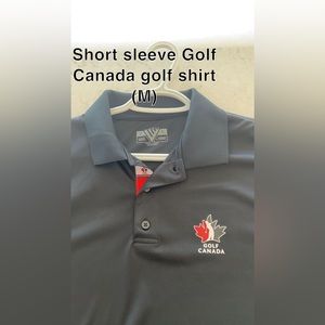 Golf Canada Black Polo Shirt